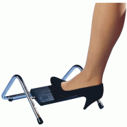 WEDO Repose-pieds Trittboy, hauteur réglable 4 positions, nickelé/noir - 1032116