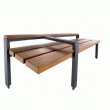 Banc bois/metal argo design