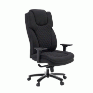 Chaise pour charges lourdes / Chaise de bureau XXL Pullmann Gen2 150 kg, tissu noir, hjh OFFICE - noir polyester 736527