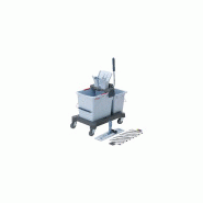Chariot de lavage kit double seaux 25l/8l presse/support/bandeau ultra speed pro vileda (173890)_0