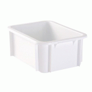 GASTROLAND Bac rectangulaire GILAC 15 L - Blanc - blanc 3701666000034