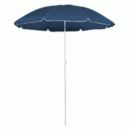 Helloshop26 - Parasol d'extérieur avec mât en acier 180 cm bleu 02_0008200 - bleu acier 3000438624639 Helloshop26 - Parasol d'extérieur avec mât en acier 180 cm bleu 02_0008200 - bleu acier 3000438624639