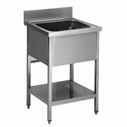 ITALCONCEPT L2G Plonge Inox Soudee, 1 Bac  850mm x 700mm x 700 mm - 3616350014610