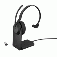 Jabra Evolve2 55 Casque Avec fil &sans fil Arceau Bureau/Centre d'appels Bluetooth Socle de chargeme