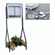 Porte menu exterieur pied plateau double face lumineux provence jurine_0