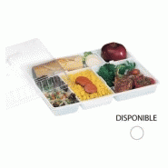 Pr5gn2b-c c19 - plateaux 5 cmpts gastro - barquettes alimentaires