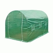 Serre de jardin chÂssis tubulaire 300 cm serre en film plastique vert 16_0001518