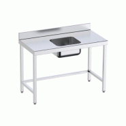 Table inox de préparation avec bac central sur support P 700 mm | Distform-bac Au centre longueur 1500 mm - 8445842024951 Table inox de préparation avec bac central sur support P 700 mm | Distform-bac Au centre longueur 1500 mm - 8445842024951
