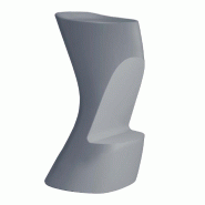 Tabouret haut design in & out NOMA - gris