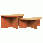 VidaXL Table basse 2 pcs Brun cire Bois massif en pin Modèle Zenith Nature - 873537