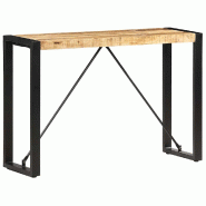 VidaXL Table console 110x35x76 cm Bois de manguier massif Modèle Luna Loft - 285945