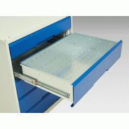 Établi Verso Monobloc Roulant Mpx - 9 tiroirs - 1750x600x830 mm - Plateau bois multiplis 30 mm_1