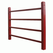 Barrière urbaine conviviale droite - Pommeau Courbe de diamant® en aluminium - Acier peint sur zinc Barrière urbaine conviviale droite - Pommeau Courbe de diamant® en aluminium - Acier peint sur zinc