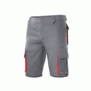 Bermuda multipoches bicolore  gris|rouge T.34 Velilla - polyester 8435011416397