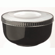 Bol thai PP réemployable ( couvercle non inclus) noir/ blanc 300ml - par 240