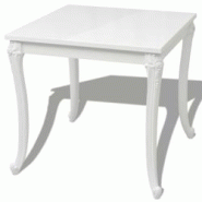 Helloshop26 - Table de salon salle à manger design 80 cm laquée blanche 0902293 - 3000124311300 Helloshop26 - Table de salon salle à manger design 80 cm laquée blanche 0902293 - 3000124311300