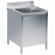 ITALCONCEPT L2G Plonge Placard Inox, 1 Bac  850mm x 700mm x 600 mm - 3616350014320