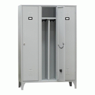 ITALCONCEPT L2G Vestiaire Industrie Salissante Acier Sur Pieds, - 3616350138538