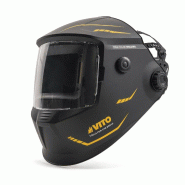 Masque de soudure Electronique True Color Din 4-13 LCD auto-obscurcissant, Protection Rayon UV IR, Soudage MIG MAG TIG MMA VITO - noir 5604612750497