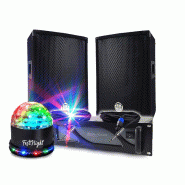 Pack Sono DJ Animations BM SONIC Amplificateur 1000W, Paire d'Enceintes Passives BMS08 2x300W, Câbles, Sonorisation PRO - 3666638036179