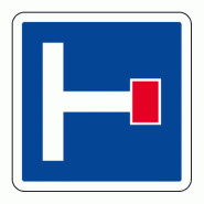 Panneau C13b - Présignalisation d'un chemin sans issue