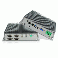 PC industriel fanless pour automatisation, supervision et edge computing - Monolith-1000OA - Intel Core i3/i5, Aluminium, 12-24 VDC, 2 x LAN, 4 x RS232