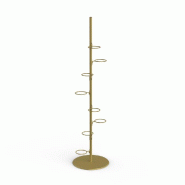 Présentoir Round H192cm avec 8 supports Ø139mm - or