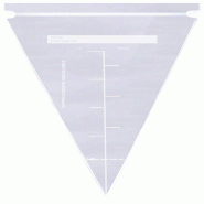 Schneider - Poches à douille jetables avec fermeture ZIPPER, 320 mm x 150 mm, 50 µ - transparent plastique 391050