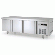 Soubassement réfrigéré Positif 1795mm 3 portes pleines GN1/1 Coreco