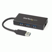 StarTech Hub USB 3.0 (5Gbps) portable à  3 ports avec cble
