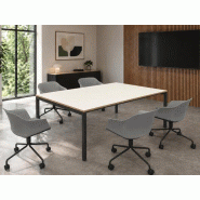 Table de réunion personnaisable Carbone petit format prix économique