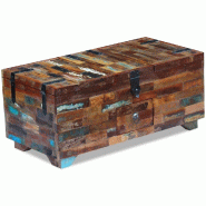 VidaXL Coffre table basse Bois de récupération massif 80x40x35 cm Modèle Atlas Advance - 243320XL
