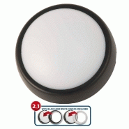 Applique ublo2 led ronde, 700 lumen, ip54 - avec 2 covers : noir et blanc interchangeables