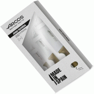 Arcos Niza - Set de couteaux de cuisine 3 pièces (légumes + cuisine + cuisinier) - Or métallique - marron inox 818046