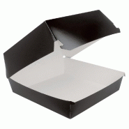 Boîte burger noire Black Edition taille L L17.5xP.18xH.7.5cm - par 50