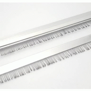 Brosse antistatique Quinton Decelers en fil d'acier inox tress� - Diam�tre 12� - R�sistance 15 ?-m