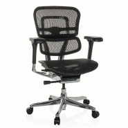 Chaise de bureau / Fauteuil de direction ERGOHUMAN BASE GEN2 Tissu maille noir hjh OFFICE - noir polyester 652299