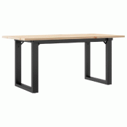 Décoshop26 - Table basse rectangulaire style industriel 100 x 50 x 45 cm bois de pin massif et acier DEC036233 - acier 3000261110750