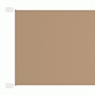Helloshop26 - Auvent vertical 140 x 800 cm tissu oxford taupe 02_0007630 - vert polyester 3000405382722