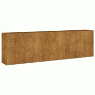 Helloshop26 - Jardinière bac lit surélevé plantes fleurs terrasse jardin de jardin 280 x 40 x 80 cm acier corten marron 02_0039419 - 3000218480554 Helloshop26 - Jardinière bac lit surélevé plantes fleurs terrasse jardin de jardin 280 x 40 x 80 cm acier corten marron 02_0039419 - 3000218480554