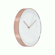 Horloge ronde cuivrée et blanche 30.5 cm The Home Deco Factory - blanc 3561864333057 Horloge ronde cuivrée et blanche 30.5 cm The Home Deco Factory - blanc 3561864333057