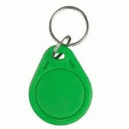 Porte-clés plastique Mifare 1k NXP - Vert - Lot de 100 - Technologie ISO 14443, 13,56 MHz