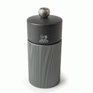 Moulin à poivre métal et bois gris carbone 12 cm Peugeot