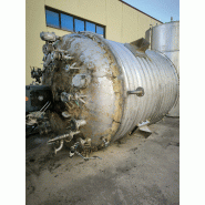 Réacteur bachiller en acier inoxydable de 14100 litres avec agitation et demi-canne. - référence                        :                         c13549