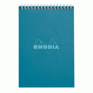 RHODIA Lot de 5 Bloc paon format 148x210 / A5, 80 feuilles 80 g/m² reliure intégrale, quadrillé 5x5 - 3037921182024