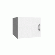 SURMEUBLE COLONNE DE RANGEMENT LUND 1 PORTE BLANC MAT 45 X 54 PROFONDEUR