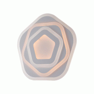 BeLight Sarah Plafonnier Blanc En Métal Et Acrylique Avec Led Intégrée En Deux Températures De Couleur H.5 D.50 Bl282-Pbc - blanc 8057724581324