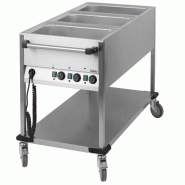 Chariot bain-marie - 3 x GN 1/1 - L 1250 mm | Casselin - CCBM3V