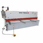 Cisaille guillotine hydraulique NC avec une largeur de travail de 3200 mm capacité de coupe de 6 mm 7,5 kW 400 V + support pneumatique pour tôles MW-Tech CGH3206P