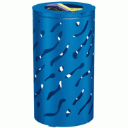 Corbeille Venise tri sélectif 2 flux - Structure en acier - 2 sacs de 60 Litres_0